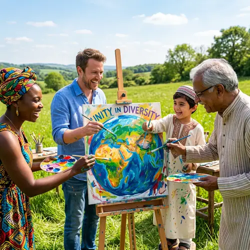 Global Unity and Inclusivity: Painting Change Together