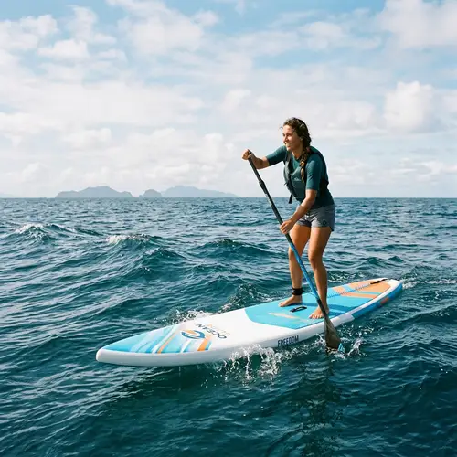 Enjoy Ocean Adventure with Sleek Paddleboard | Water Sports