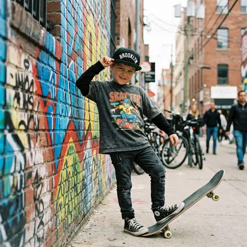 Urban Street Photography: Young Boy in Snapback Cap | Canon EOS 5D Mark IV