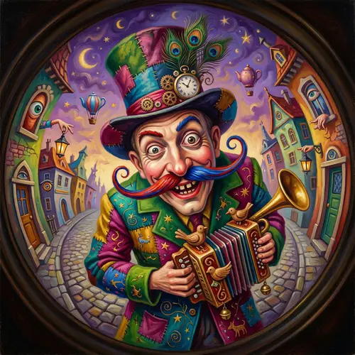 Eccentric & Whimsical Portrait Inspired by Surrealist Art