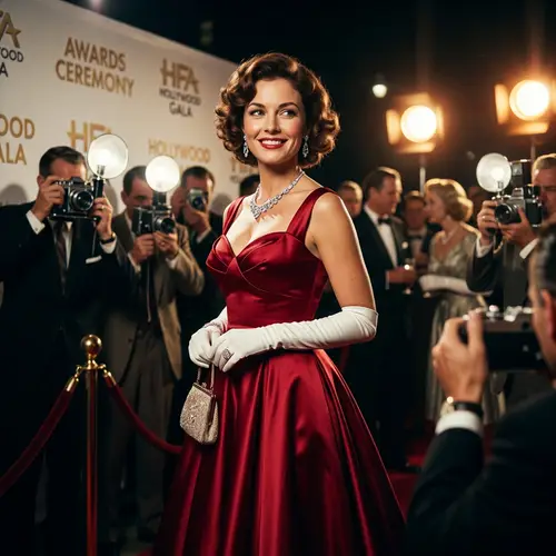 Charismatic Figure at Glamorous Red Carpet Event