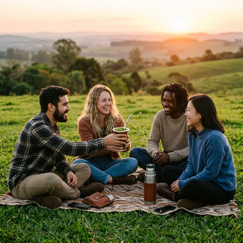 Yerba Mate Ceremony at Sunset