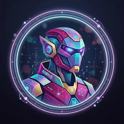 Web3 Avatar - Digital Entity with Cybernated Elegance