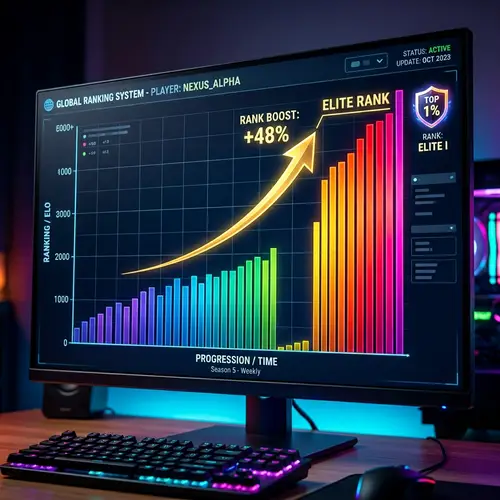 Vibrant Bar Graph - Digital Rank Boost | Website Name