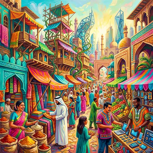Expanding into Emerging Markets with Intricate Detail and Vibrant Imagery