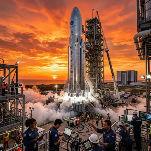 Space Rocket Launch Pad | Aerospace Expedition in Motion