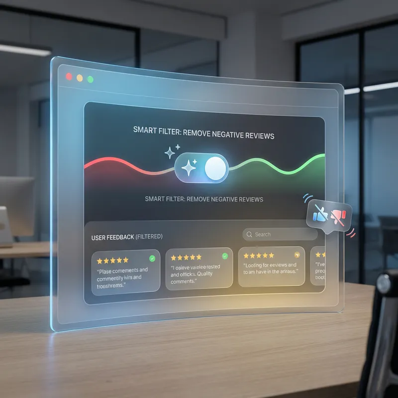 Modern Negative Review Filtering with Elegant Design