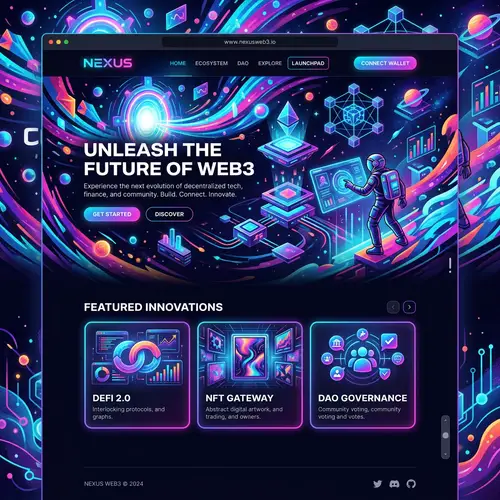 Dynamic Web3 Design | Futuristic Digital Elements