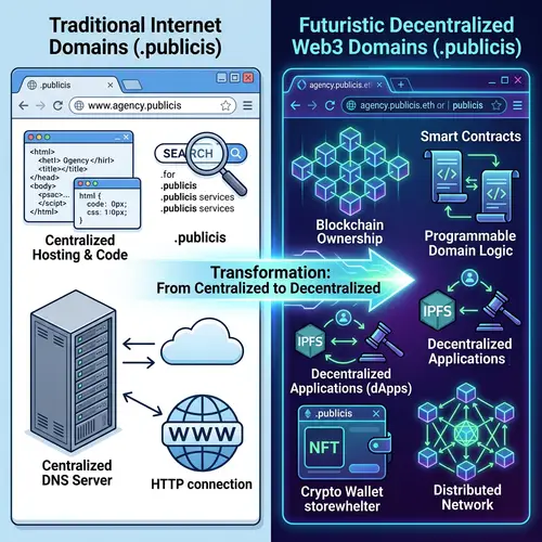 Transforming .publicis Domains to Decentralized Web3: Before & After