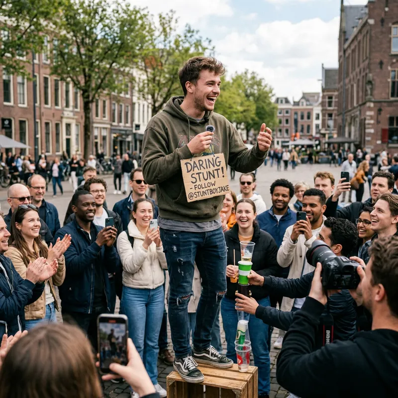 Mr Beast Daring Challenge: Charismatic Young Man Online