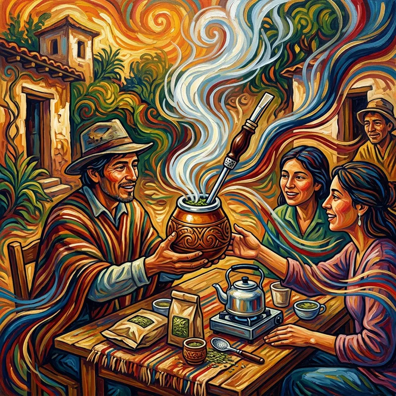 Energizing Yerba Mate Ritual: Dynamic Steam & Designs