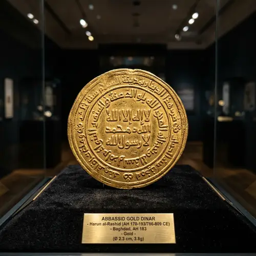 Rare & Ancient Islamic Coin Macro Shot | Intricate Artistry