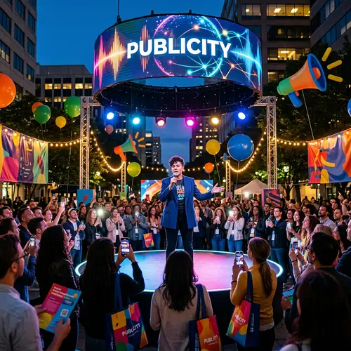 Publicity Visualized: Crowd, Branding, and Excitement