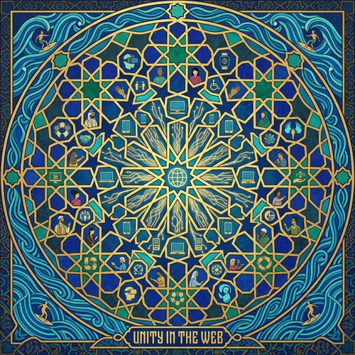 Unity in the Web: Islamic Geometric Art Inspired Digital Diversity