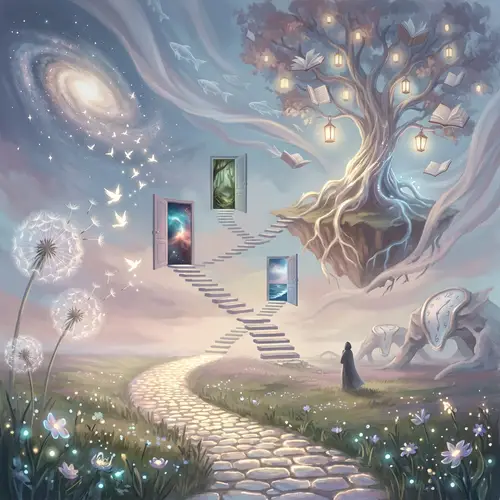 Timeless Representation of Freedom with Surrealistic Elements