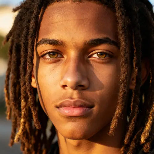 Stunning Portrait of a 21-Year-Old with Dreadlocks
