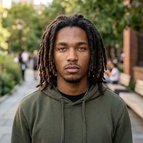 Stunning Portrait of a 21-Year-Old with Dreadlocks