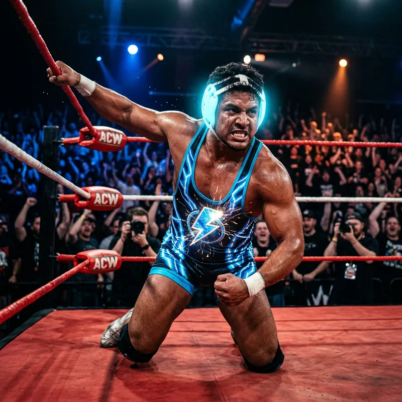 Electric Wrestler with Hispanic Influence Electric Wrestler with Hispanic Influence