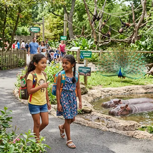 Two Girls Walking at the Zoo: A Fun Day Out