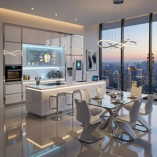 Luxurious Futuristic Kitchen Design: Innovative Appliances & Modern Touches