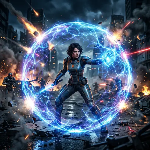 Character with Energy Forcefield | YourSite