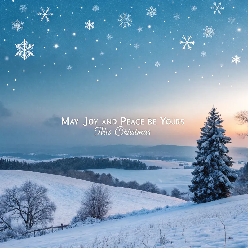 Magical Christmas Scene - Joy and Peace Magical Christmas Scene - Joy and Peace