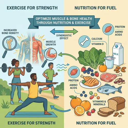Optimizing Muscle and Bone Health through Nutrition and Exercise