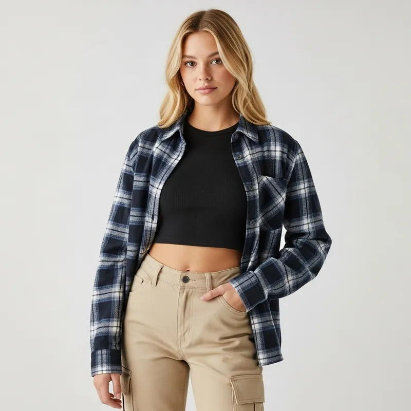 Blonde 13-Year-Old Girl in Casual Fashion