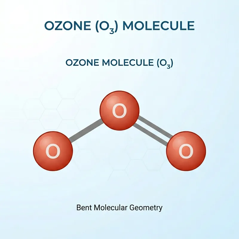 O3 Molecule Visualization - Ozone Molecular Structure