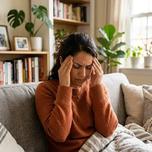 Hispanic Woman with Headache - Find Relief Now!