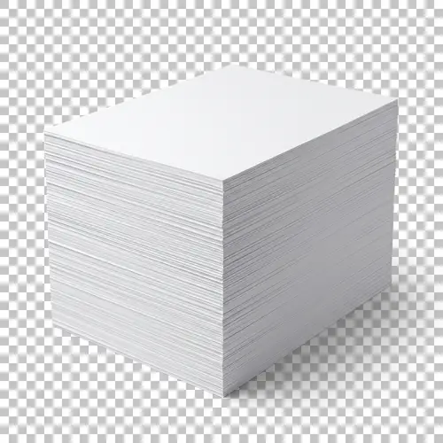 Neatly Stacked White Printing Paper | Minimalist Pile