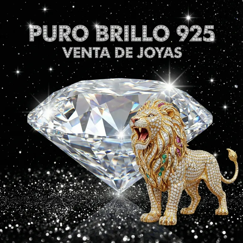 Exquisite 925 Jewelry - Diamond and Lion Design