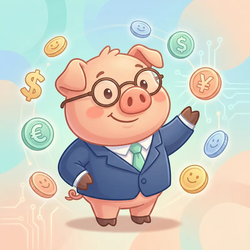 Charming Banking App Mascot Design