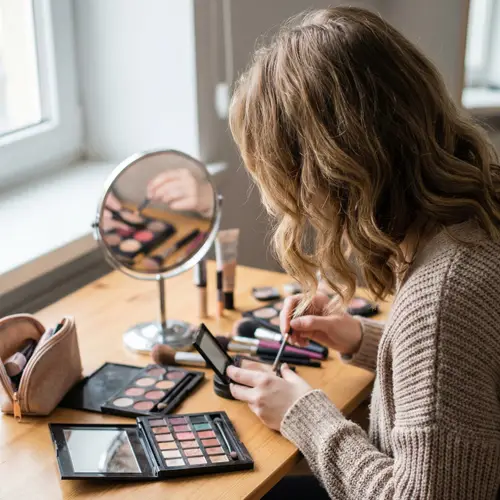 Beautiful Girl Applying Makeup | Makeup Tutorial