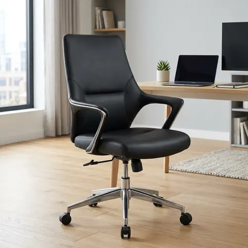 Minimalistic Black Office Chair | Modern Design