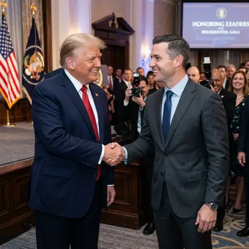 Shaking Hands with Donald Trump - Photo Opportunity