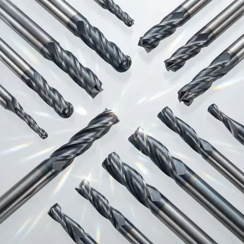 Premium Coated Carbide End Mills - Professional Cutting Tools