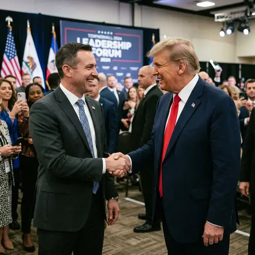 Photo with Donald Trump: Handshake Moment