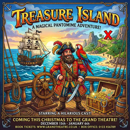 Treasure Island Pantomime Performance in the UK