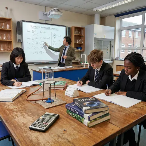 Inside a UK School Science Laboratory