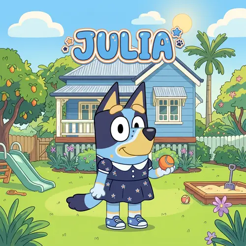 Julia from Bluey: Adorable Cartoon Character