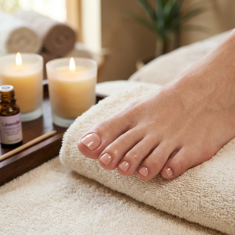 Freshly Pedicured Human Foot - Perfect Self-Care