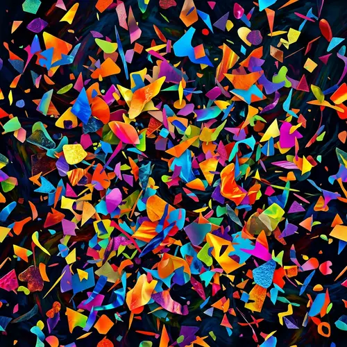 Vibrant Chaos: Abstract Image of Randomness