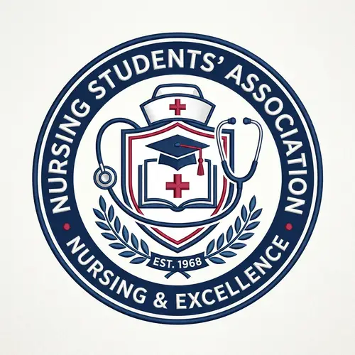 Nursing Students' Association Logo Design | Symbolic & Academic Elements