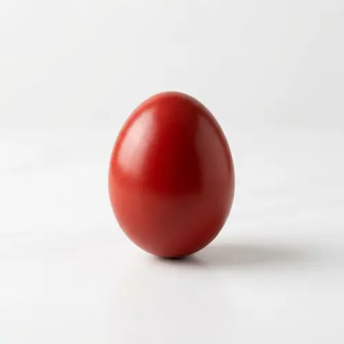 Vibrant Red Egg: Stunning Symbol of Elegance and Serenity