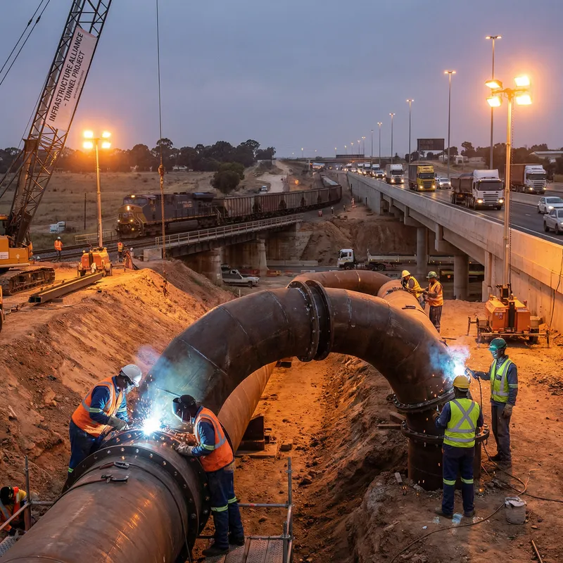 Building Protective Arch of Pipes for Tunnels and Crossings