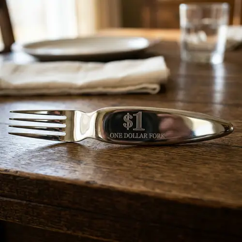 One Dollar Fork - Unique Dining Accessory