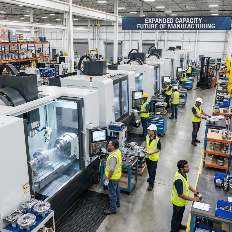 Expanded Machinery Capacity for Advanced Milling & Turning