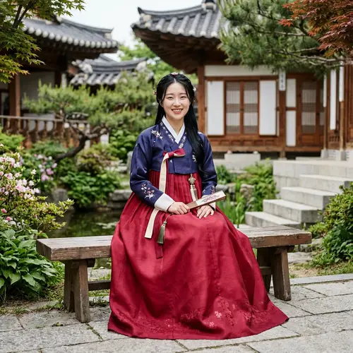 Traditional Korean Woman in Twenties | Cultural Attire Image
