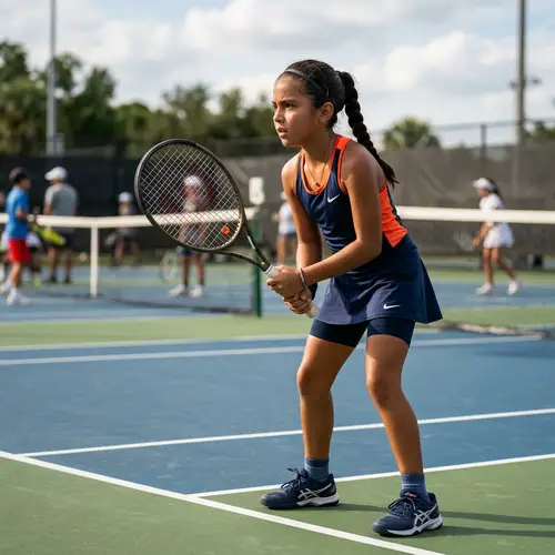 Determined Hispanic Female Tennis Player | Goal: World Number One